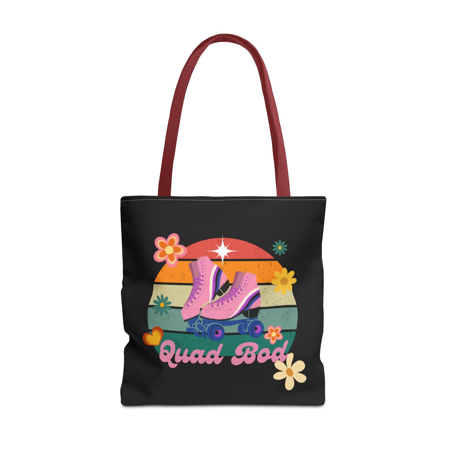 Unisex Retro Vibes Roller Skate Quad Bod Tote Bag