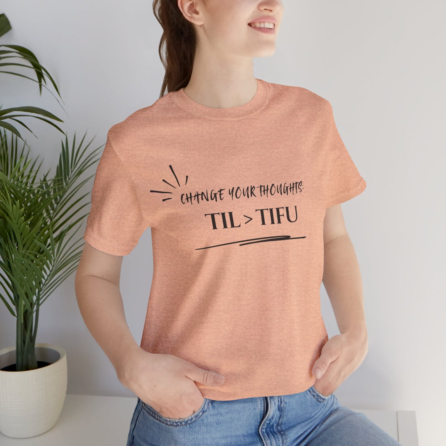 Unisex Self Love Positive Self Talk and Thoughts Mental Health Awareness and Positivity T-Shirt TIL>TIFU