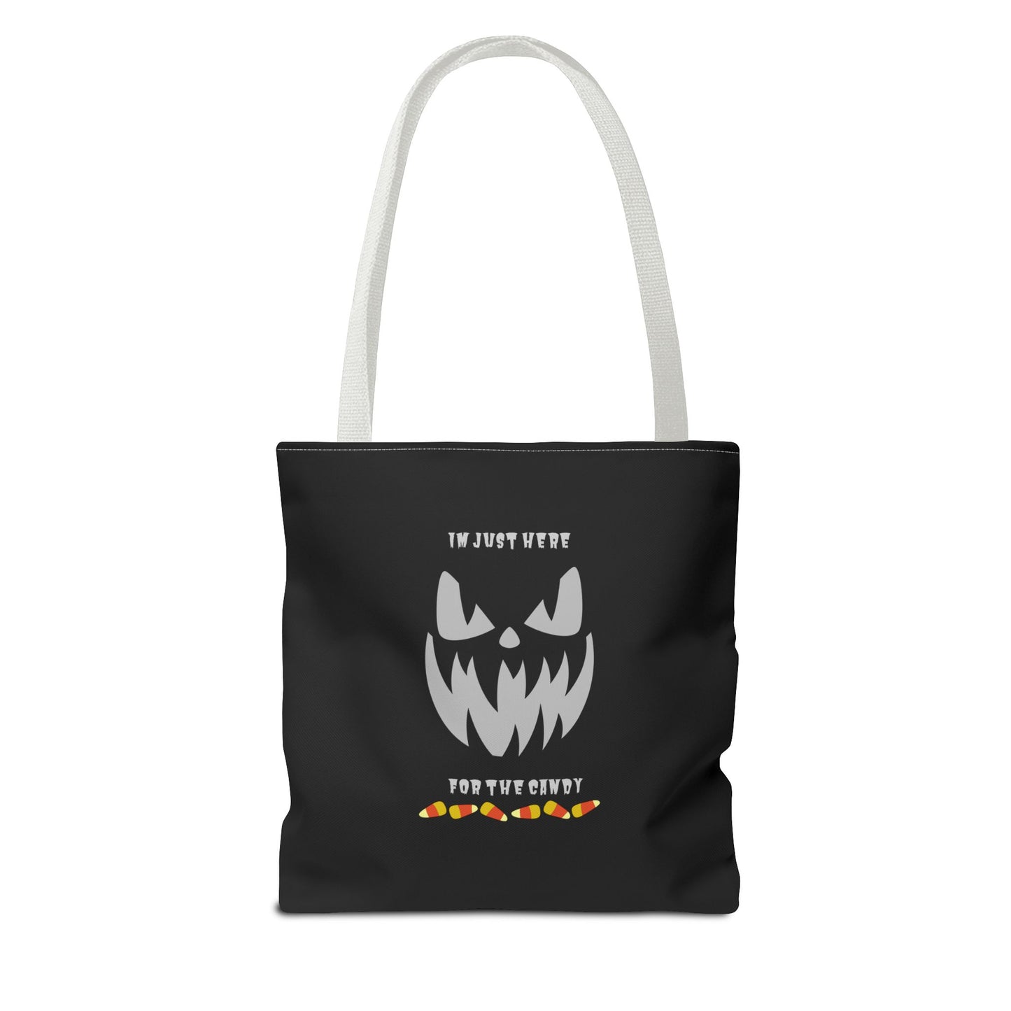 Halloween Candy Corn Scary Face Gift Spooky Season Trick or Treating Fall Candy Bag Reusable Lunch Bag