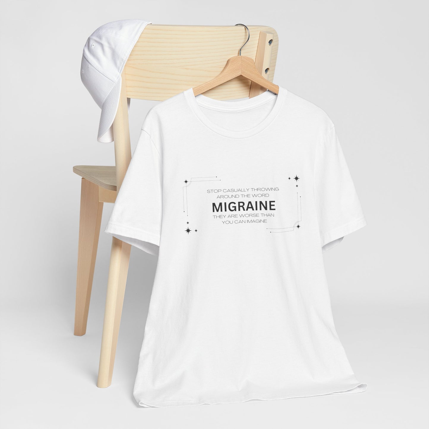 Unisex Migraine Day Invisible Illness Casual Migraine Warrior T-Shirt