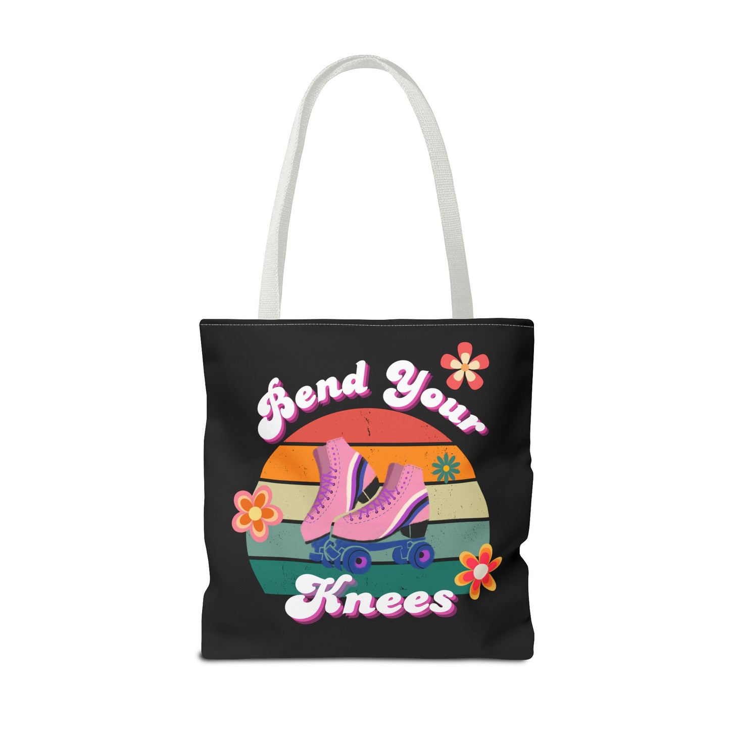 Unisex Retro Vibes Bend Your Knees Skate Day Tote Bag