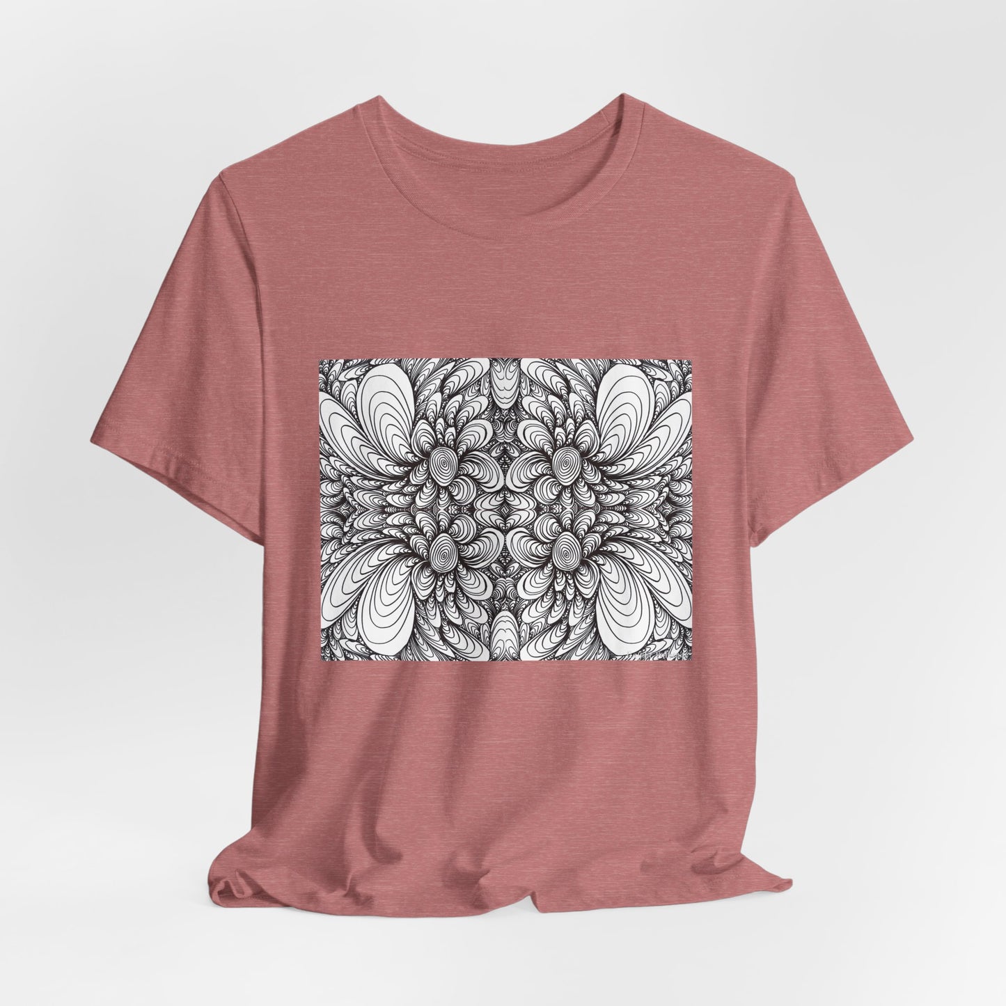 Unisex Original Line Art T-Shirt -Blooms