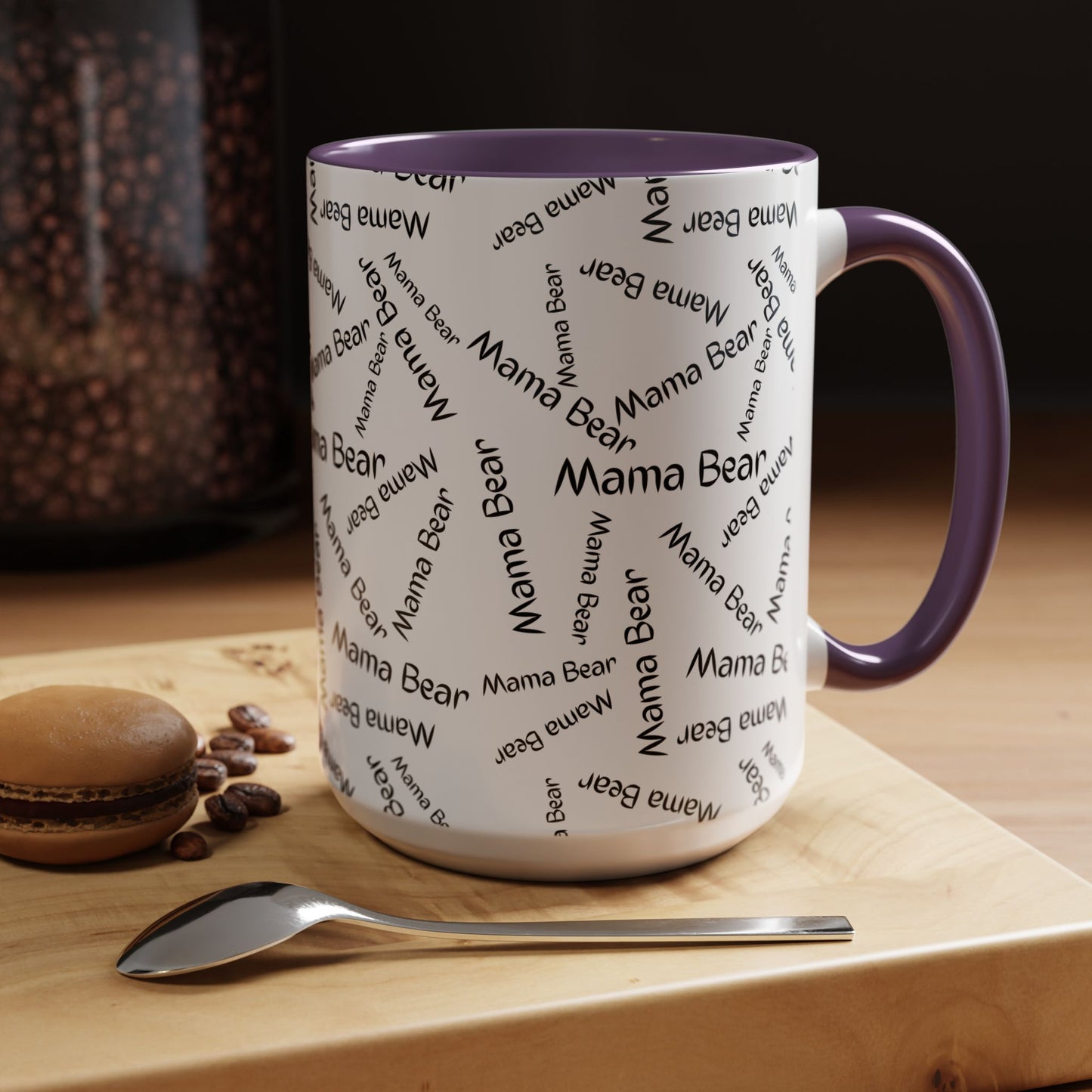 11oz /15oz Mama Bear Word Scramble Coffee Mug