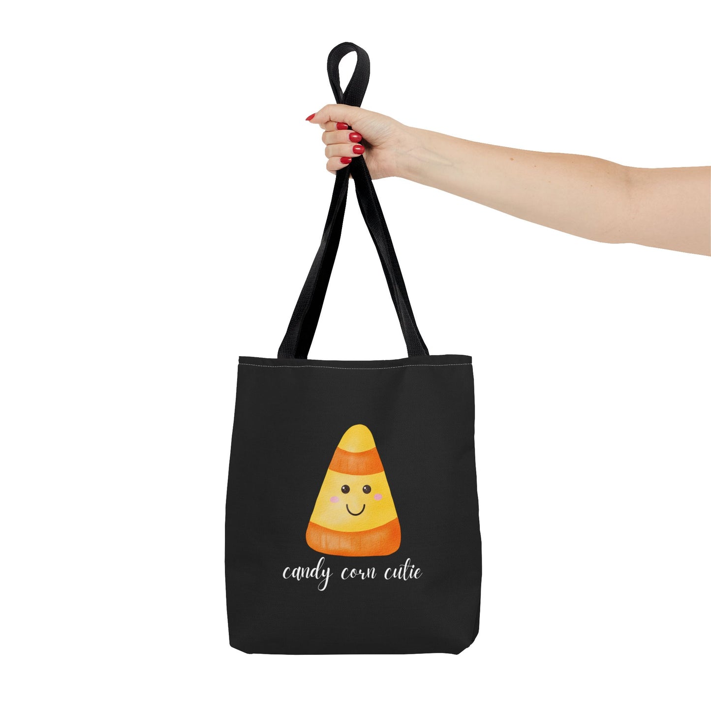 Cute Candy Corn Halloween Tote Bag Spooky Season Tote Trick or Treating Candy Bag Fall Themed Reusable Lunch Tote