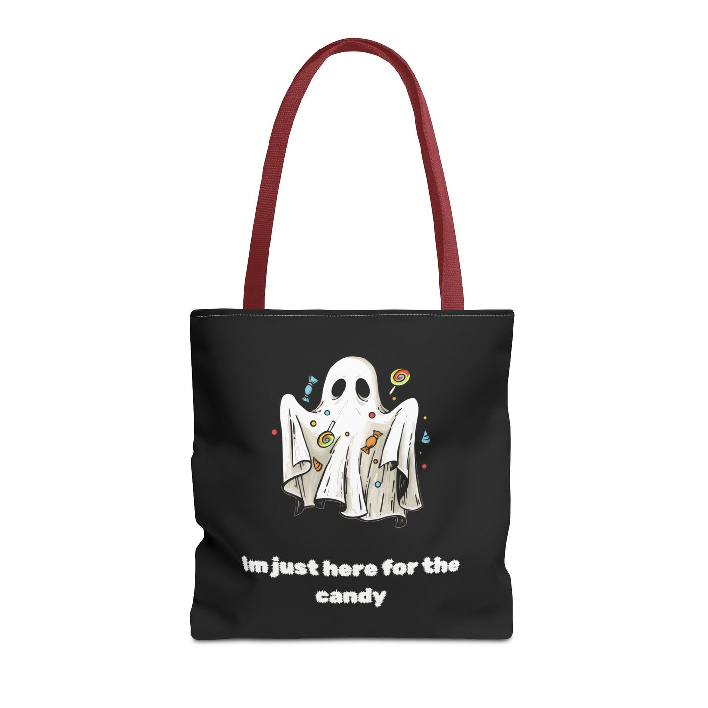 Cute Ghost Halloween Lover Spooky Season Trick or Treating Candy Bag Fall Themed Reusable Lunch Tote