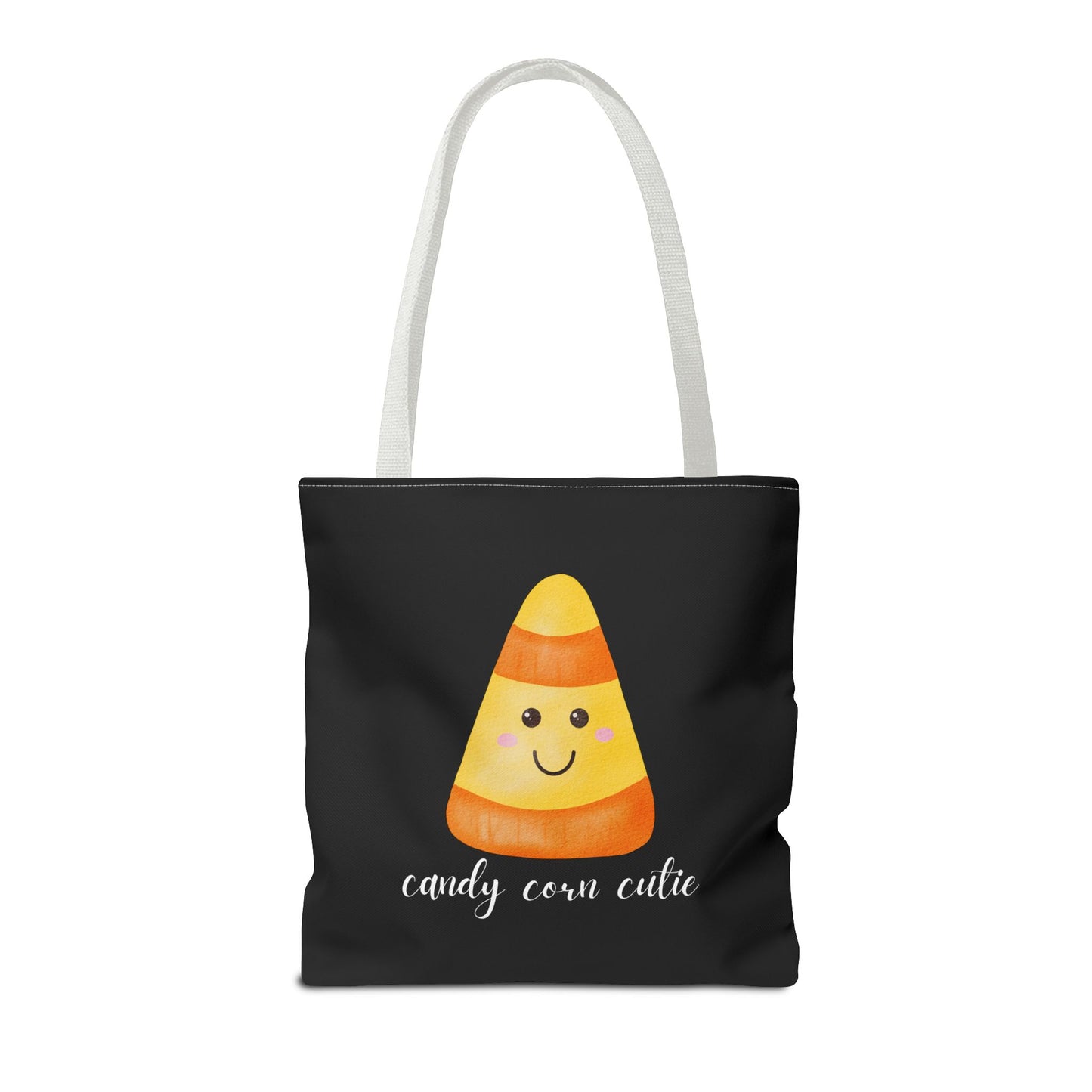 Cute Candy Corn Halloween Tote Bag Spooky Season Tote Trick or Treating Candy Bag Fall Themed Reusable Lunch Tote