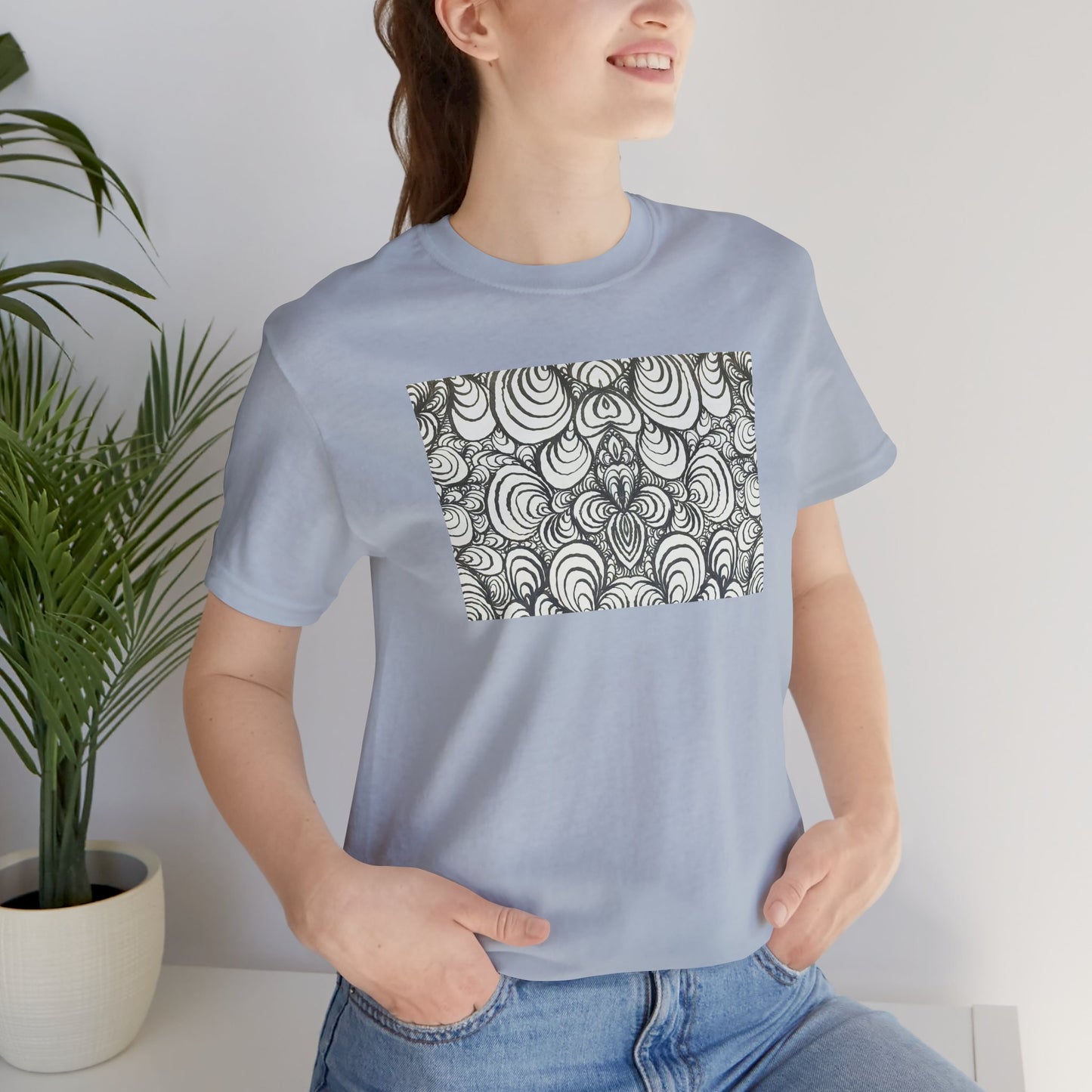 Unisex Original Line Art T-Shirt - Puzzle Panels 1