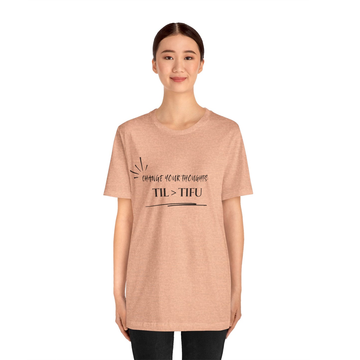 Unisex Self Love Positive Self Talk and Thoughts Mental Health Awareness and Positivity T-Shirt TIL>TIFU
