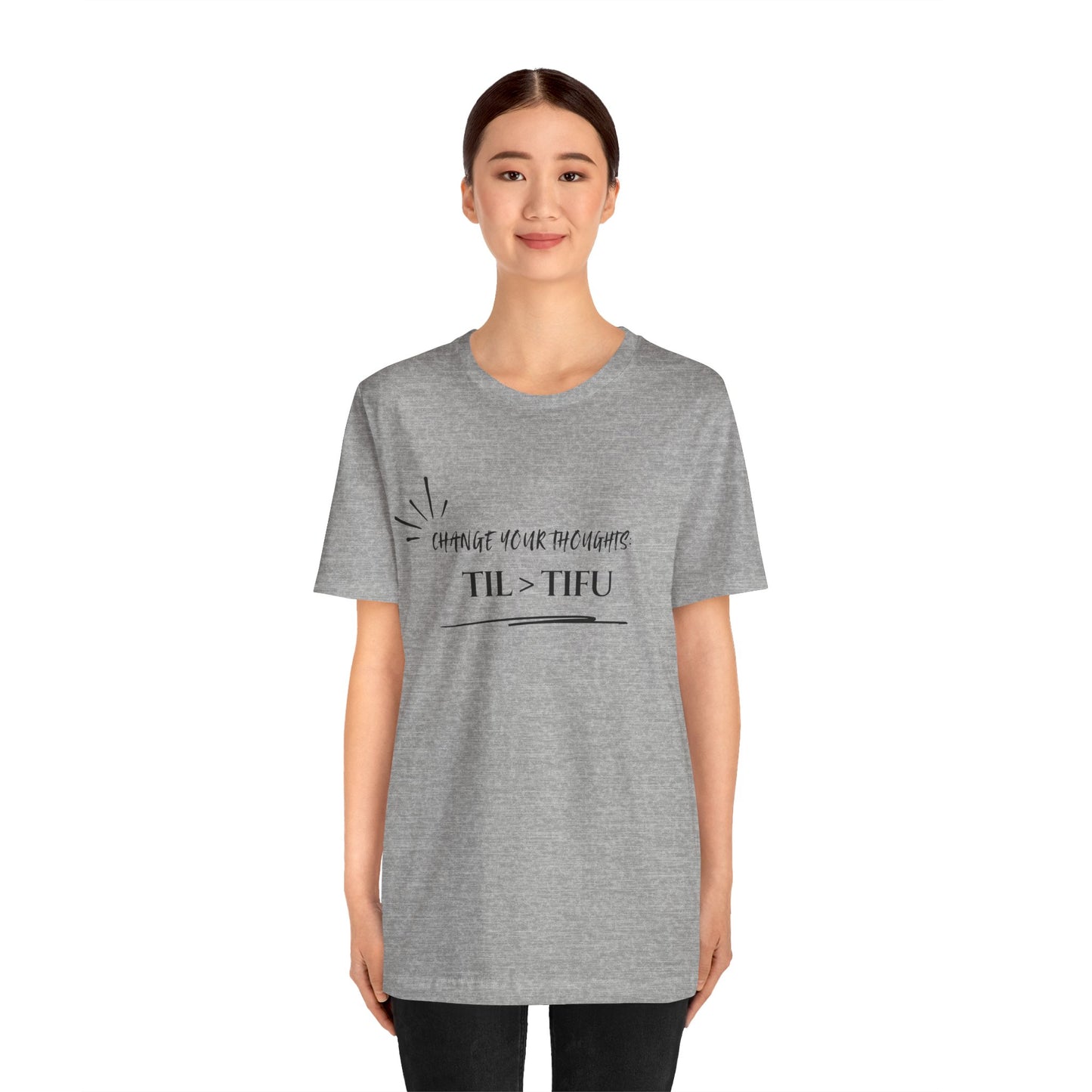 Unisex Self Love Positive Self Talk and Thoughts Mental Health Awareness and Positivity T-Shirt TIL>TIFU