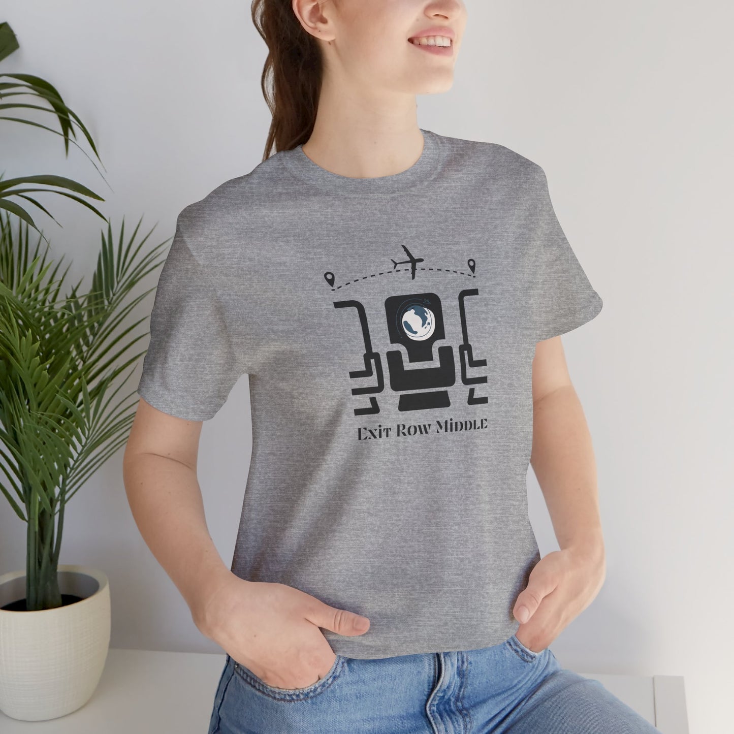 Unisex Jersey Short Sleeve Exit Row Middle Travel T-Shirt