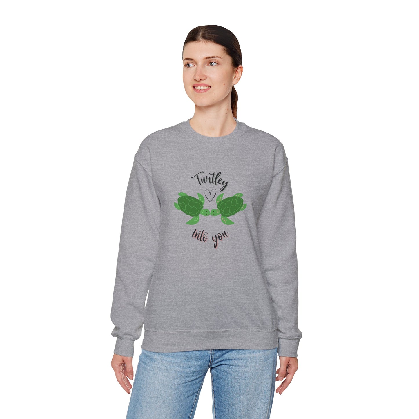 Unisex Cute Turtle Lover Turtley Into You Sweatshirt