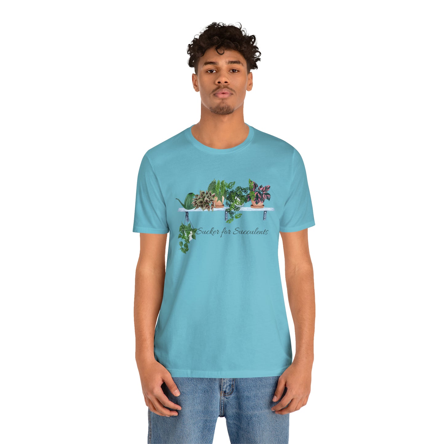 Unisex Gardening Themed T-Shirt Sucker for Succulents