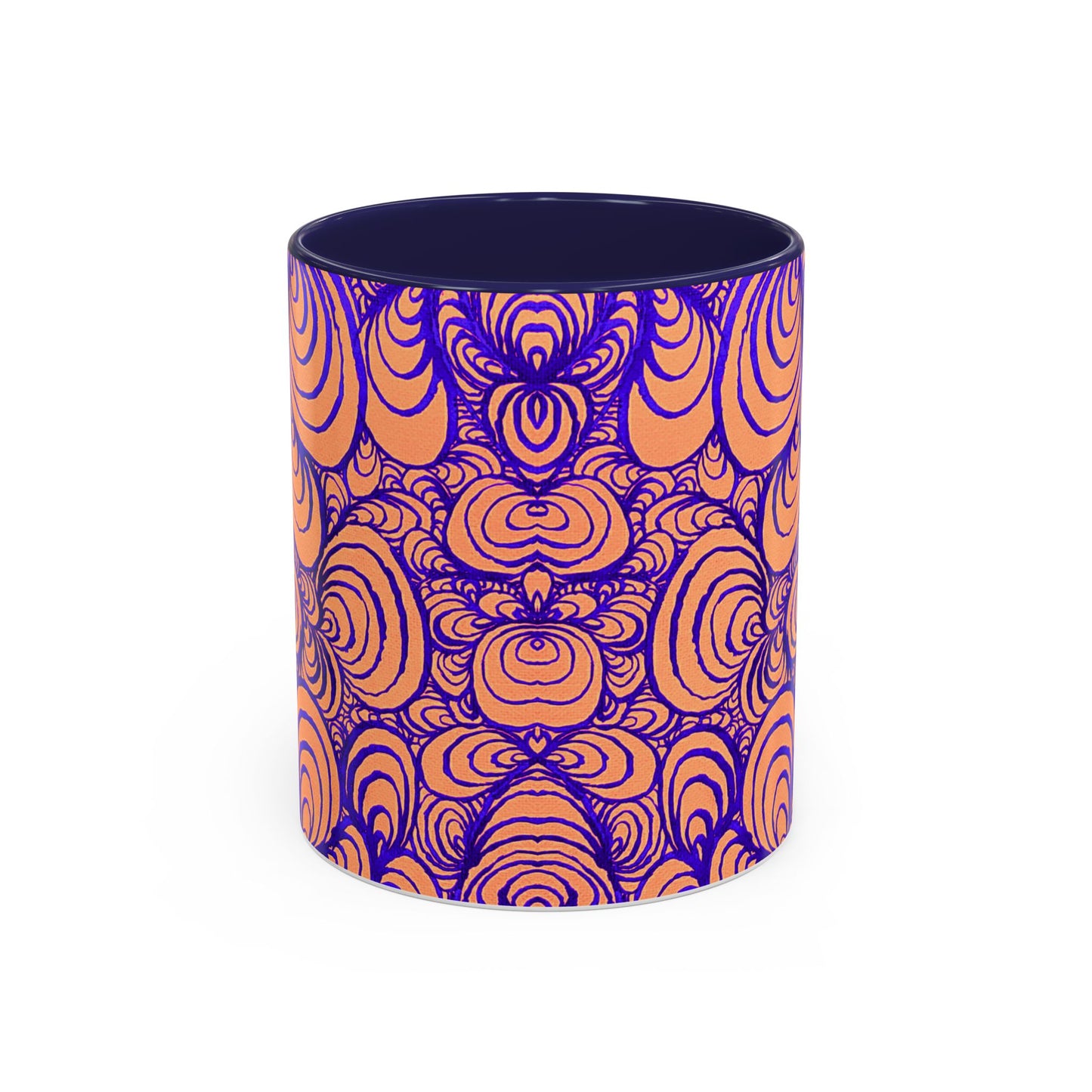 11oz Original Line Art Coffee Mug - Puzzle Panels 1 Color Pop