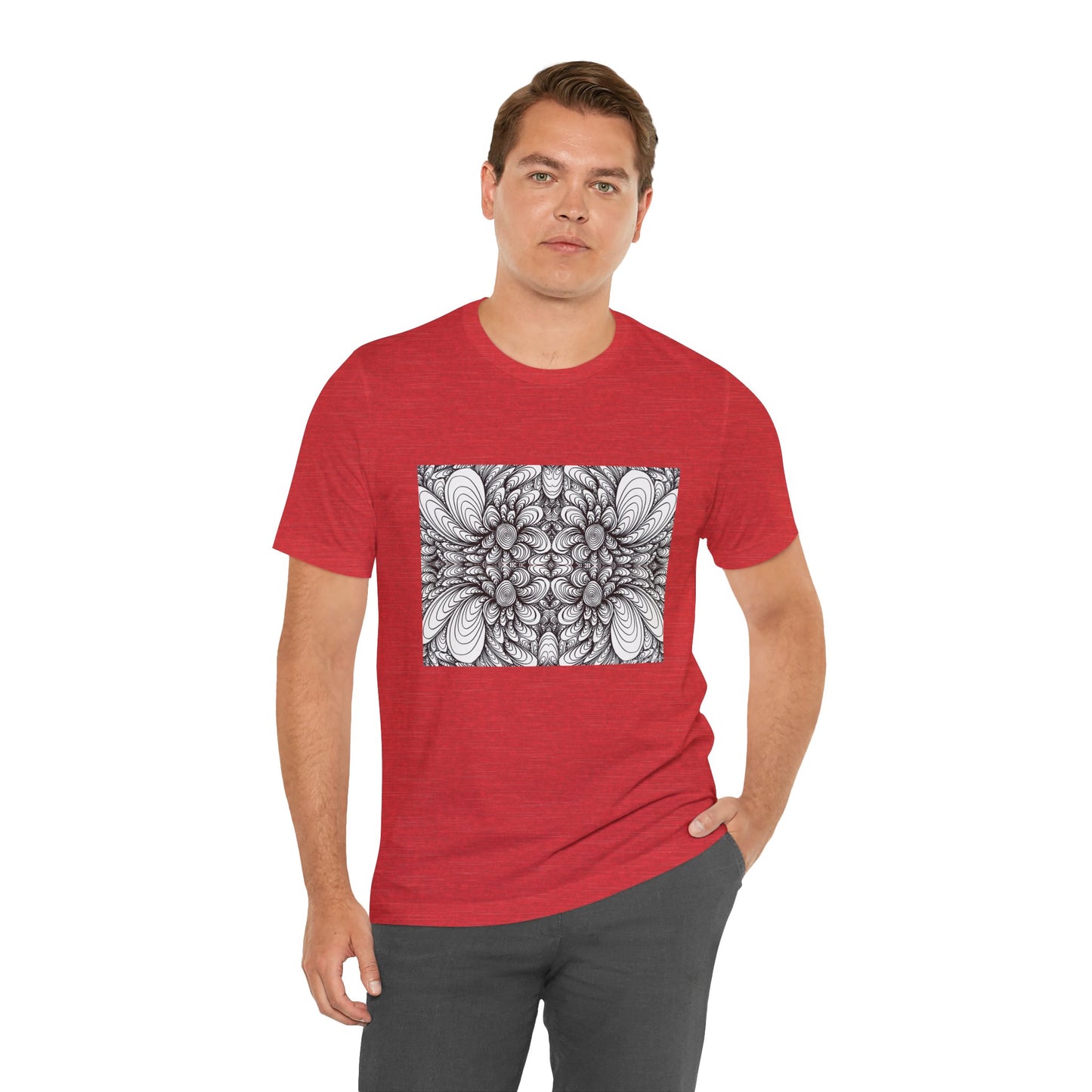 Unisex Original Line Art T-Shirt -Blooms