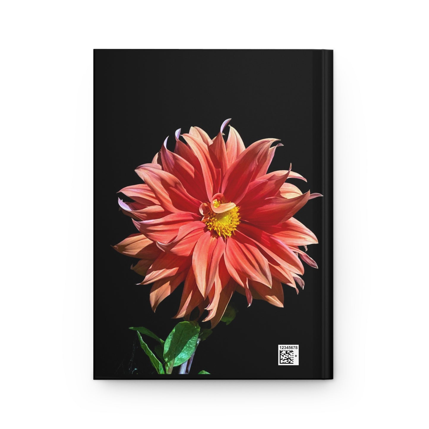 Hardcover Journal Matte Dahlia Flower