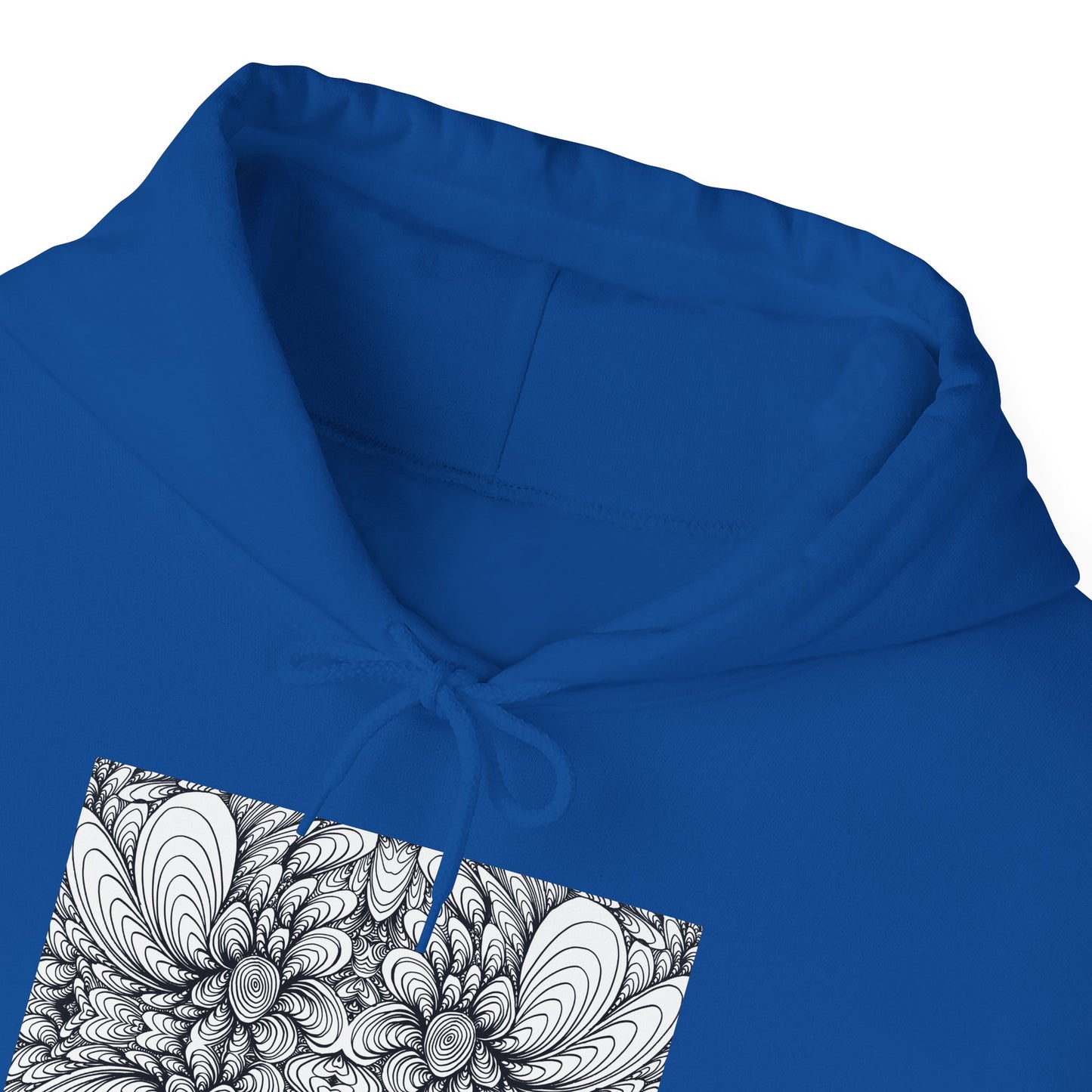 Unisex Heavy Blend™ Original Minimalist Healing Line Art Hooded Sweatshirt - Blooms