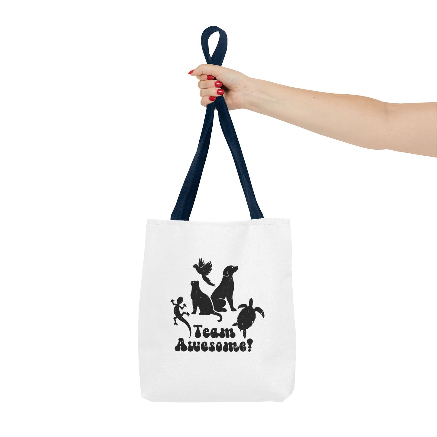 Unisex Animal Lover Lizard Cat Bird Dog Turtle Team Awesome Tote Bag