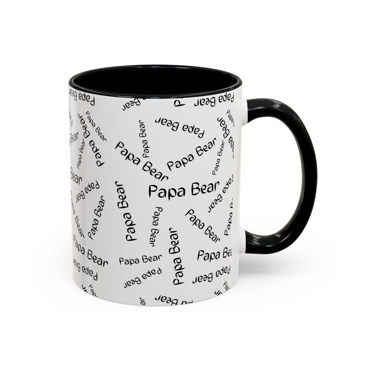 11oz/15oz Papa Bear Word Scramble Coffee Mug