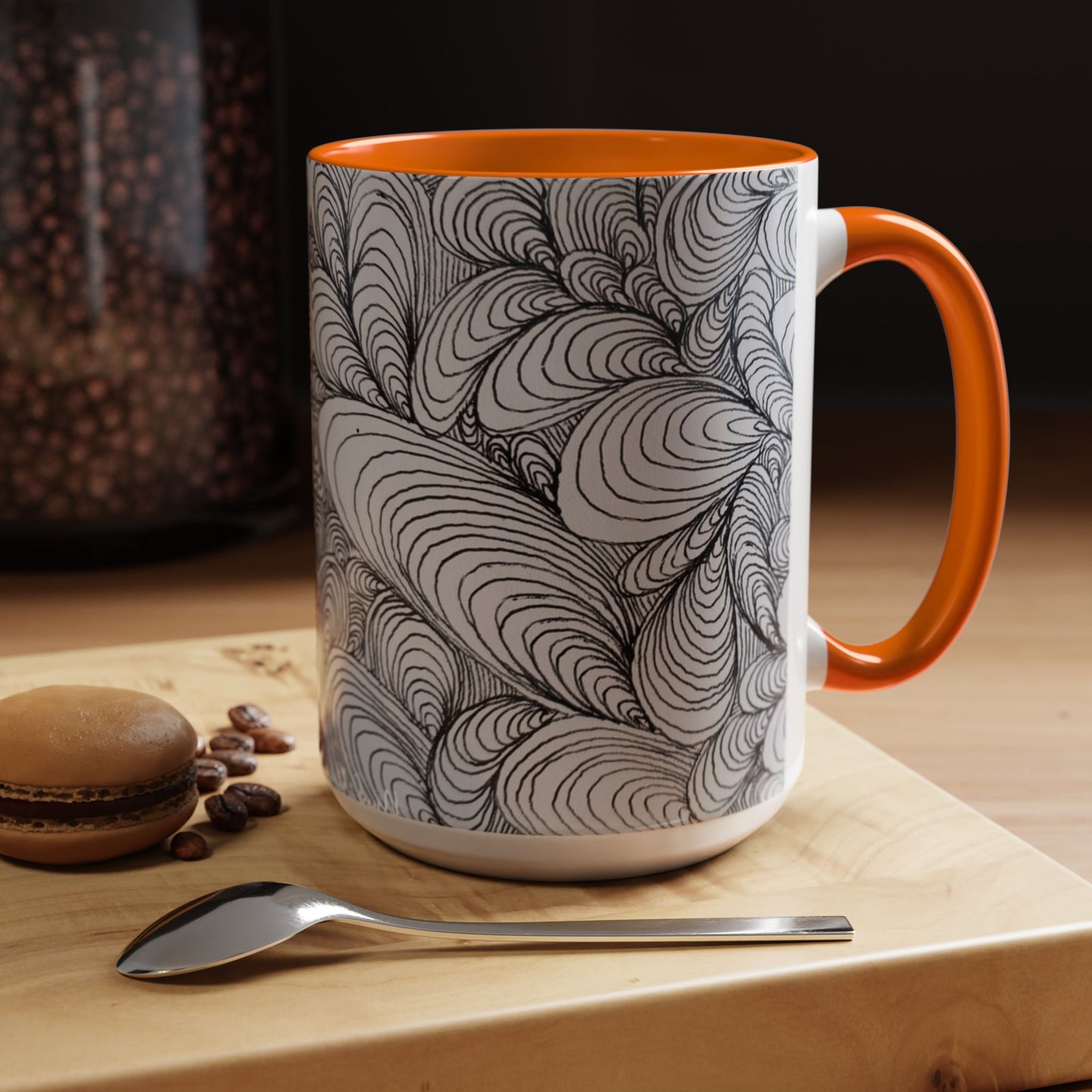11oz/15oz Original Rough Line Art Coffee Mug