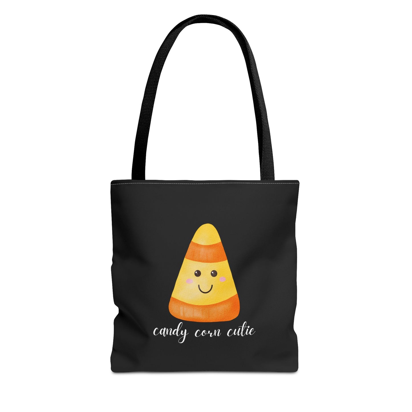 Cute Candy Corn Halloween Tote Bag Spooky Season Tote Trick or Treating Candy Bag Fall Themed Reusable Lunch Tote