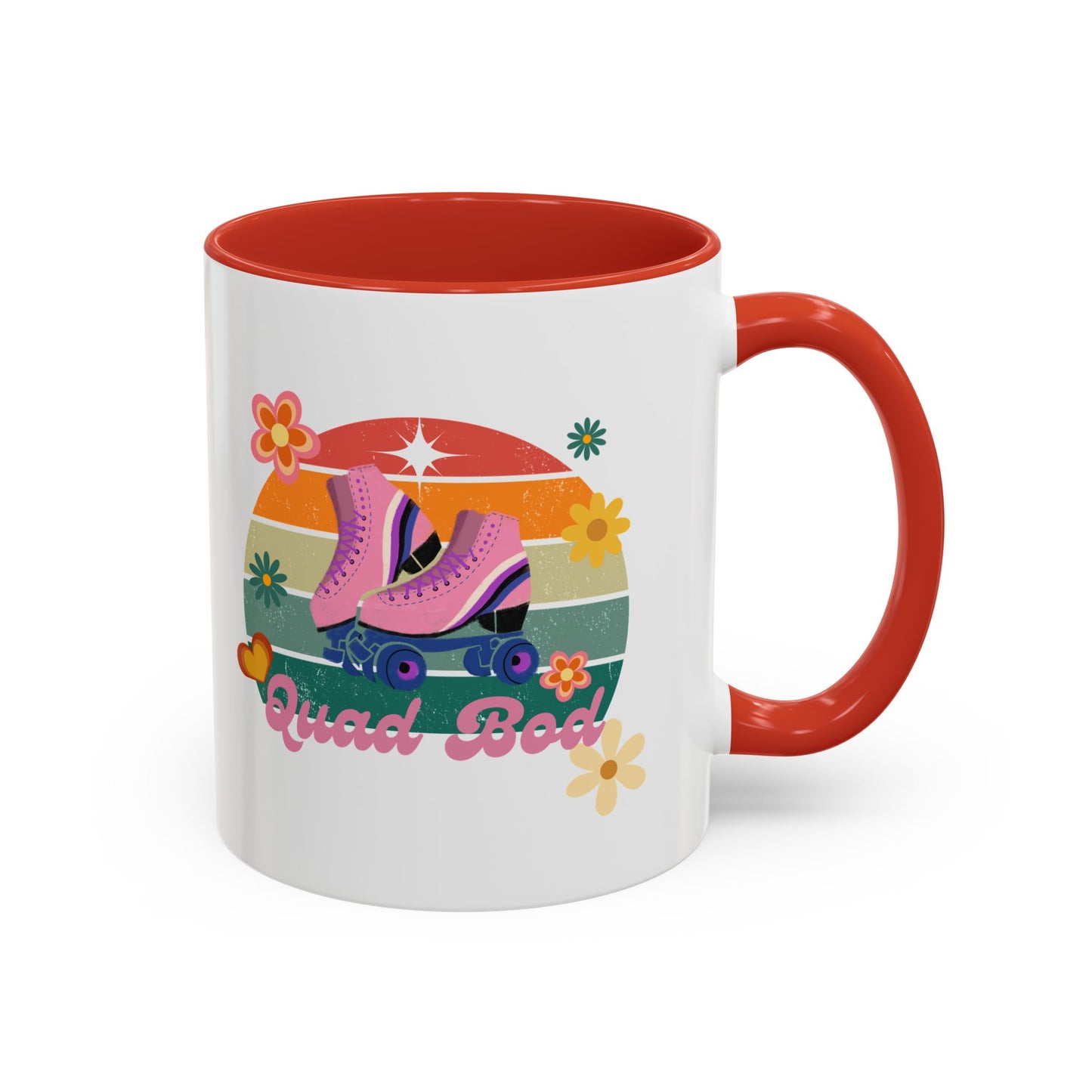 11oz Retro Vibes Roller Skate Coffee Mug Gift Idea For Skaters Roller Rink Mug Cool Skater Mug Quad Bod Skate Gear Roller Skating Coffee Mug