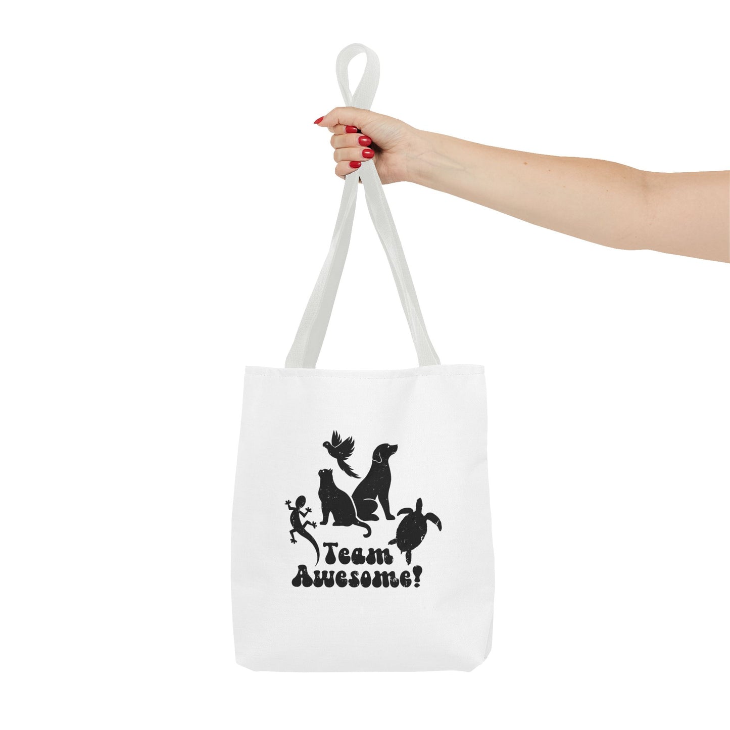 Unisex Animal Lover Lizard Cat Bird Dog Turtle Team Awesome Tote Bag