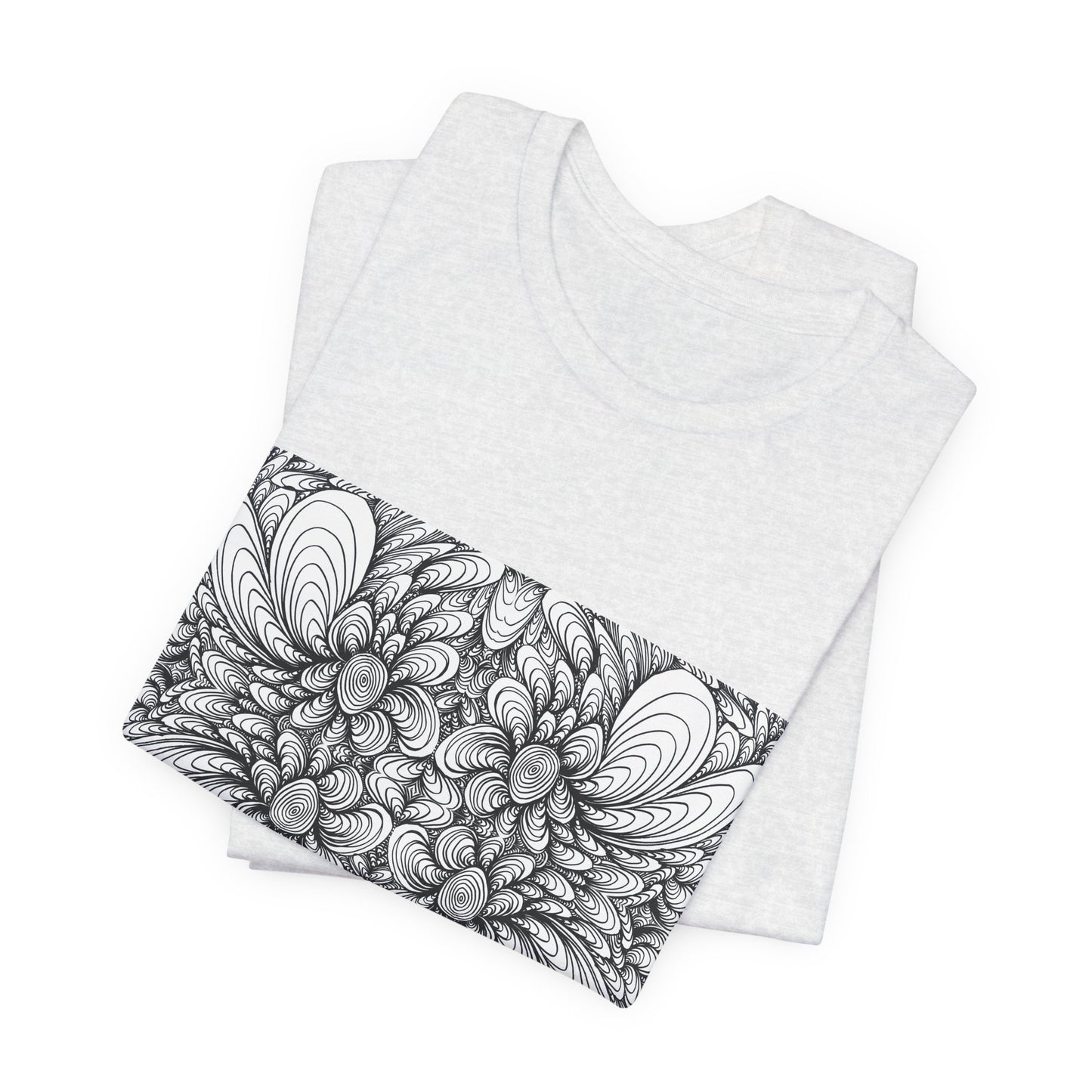 Unisex Original Line Art T-Shirt -Blooms