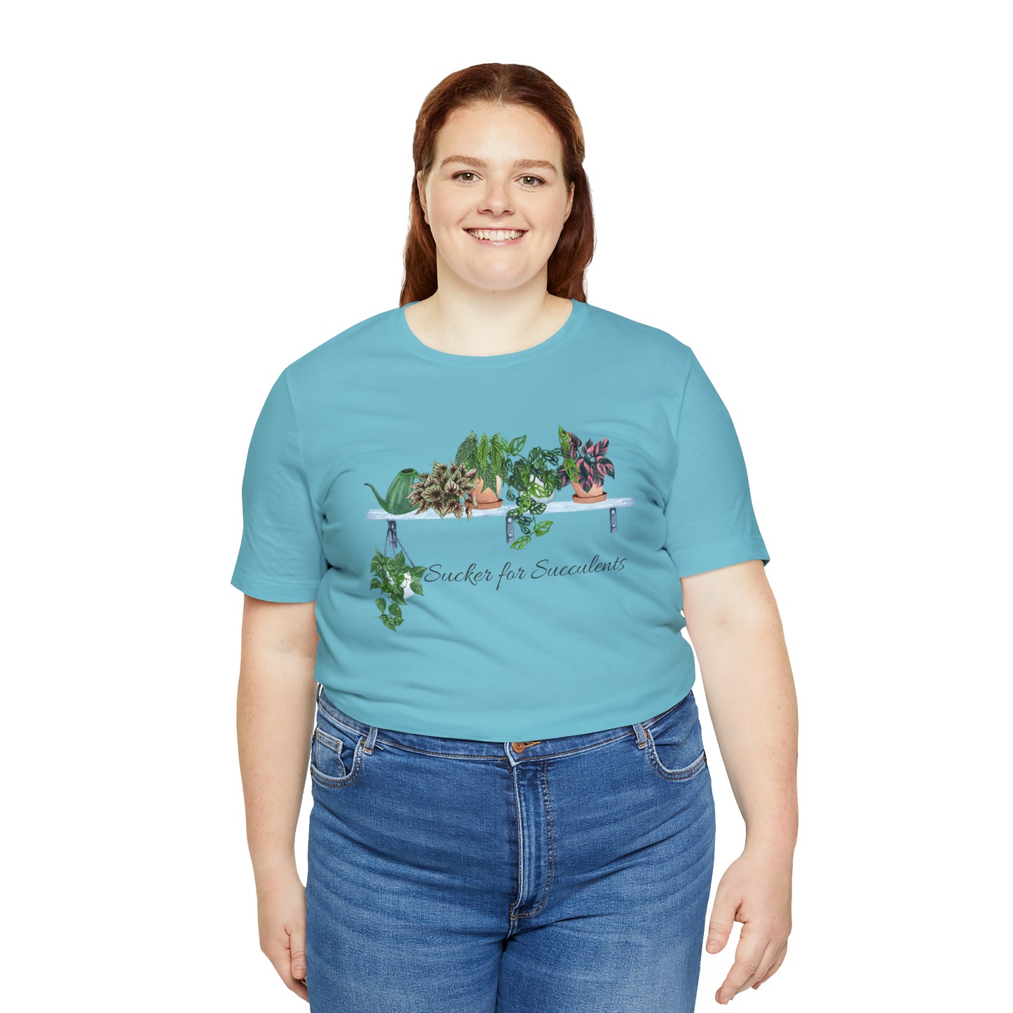 Unisex Gardening Themed T-Shirt Sucker for Succulents