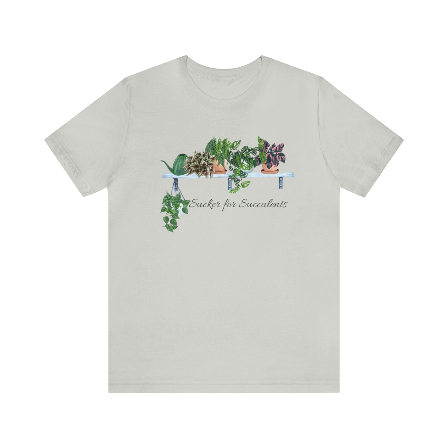 Unisex Gardening Themed T-Shirt Sucker for Succulents