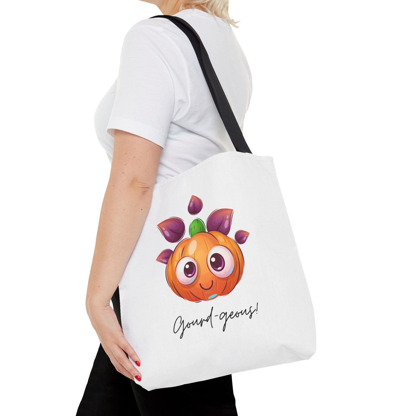 Cute Halloween Pumpkin Tote Spooky Season Tote Trick or Treating Candy Bag Fall Themed Reusable Lunch Tote