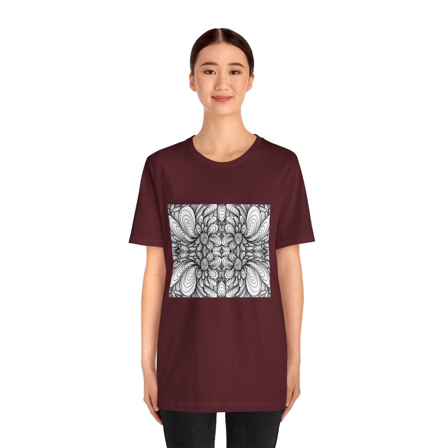 Unisex Original Line Art T-Shirt -Blooms
