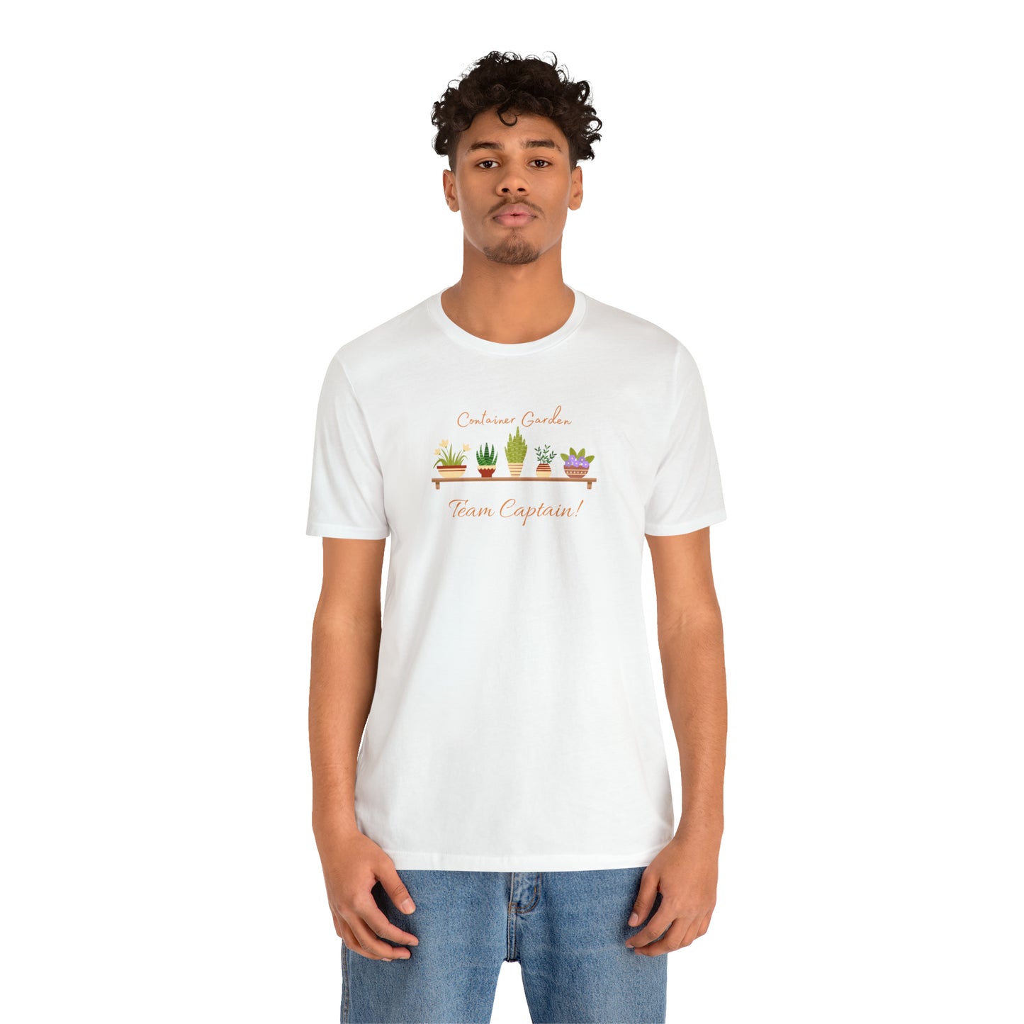 Unisex Garden Themed Container Garden Team Captain Gardening T-Shirt