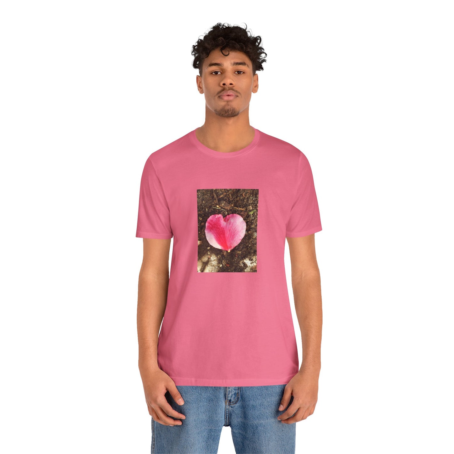 Unisex Jersey Short Sleeve Double Delight Rose Petal T-Shirt