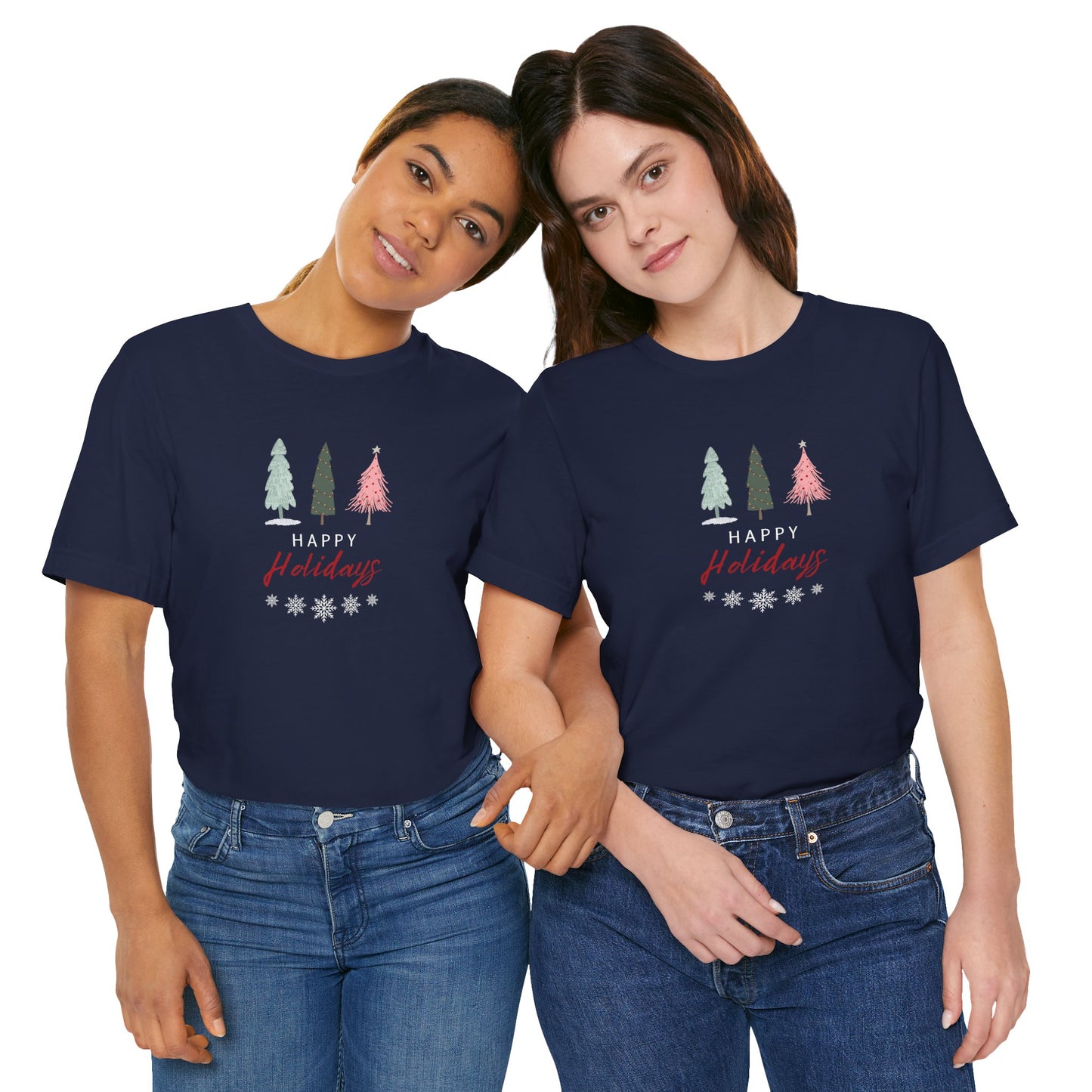Unisex Jersey Short Sleeve Happy Holidays Seasons Greetings Fall T-Shirt