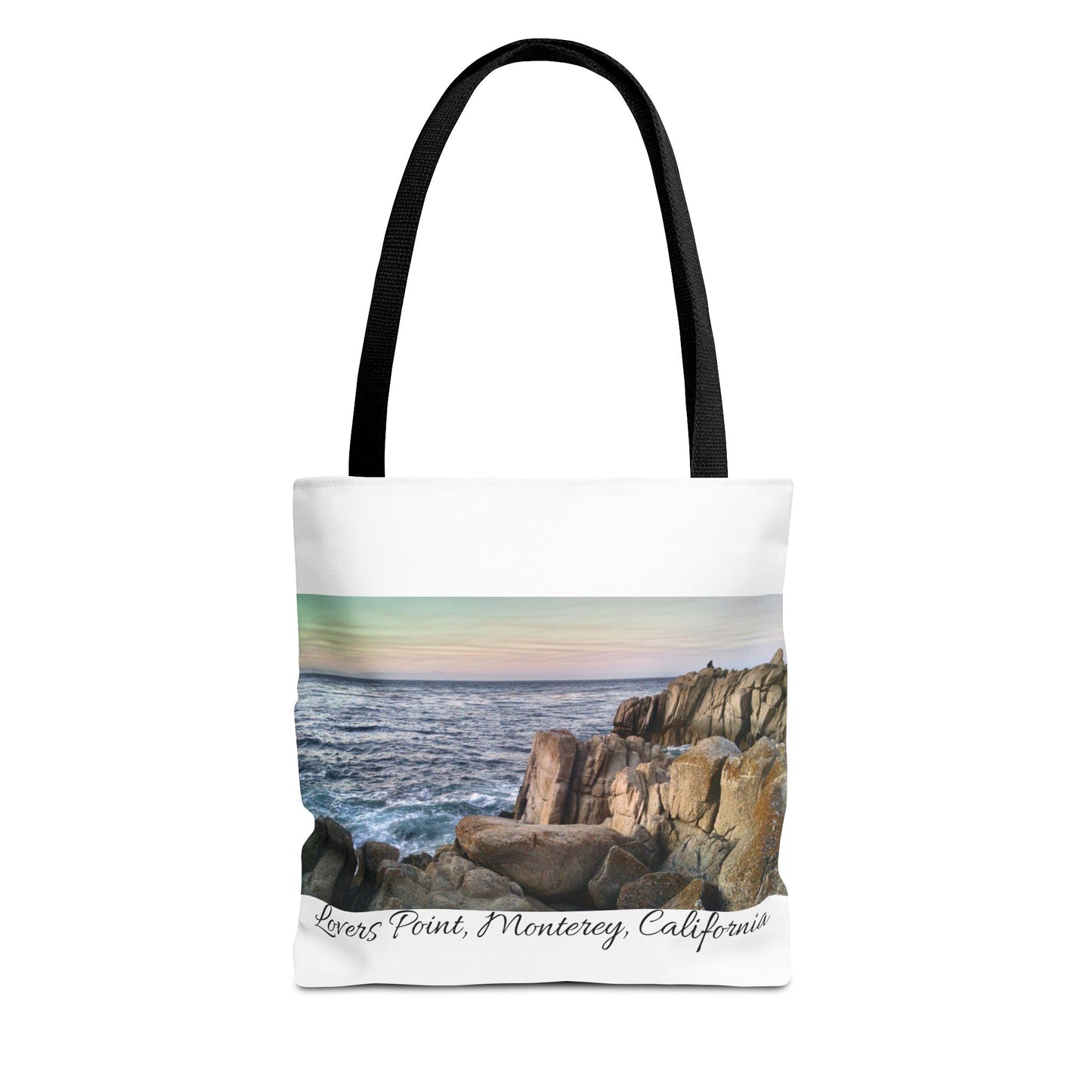 Unisex Travel Tote Bag Monterey California Scenic View Lovers Point Bay Area Keepsake Tote Bag Ocean View Nature Inspired Travel Gift Idea