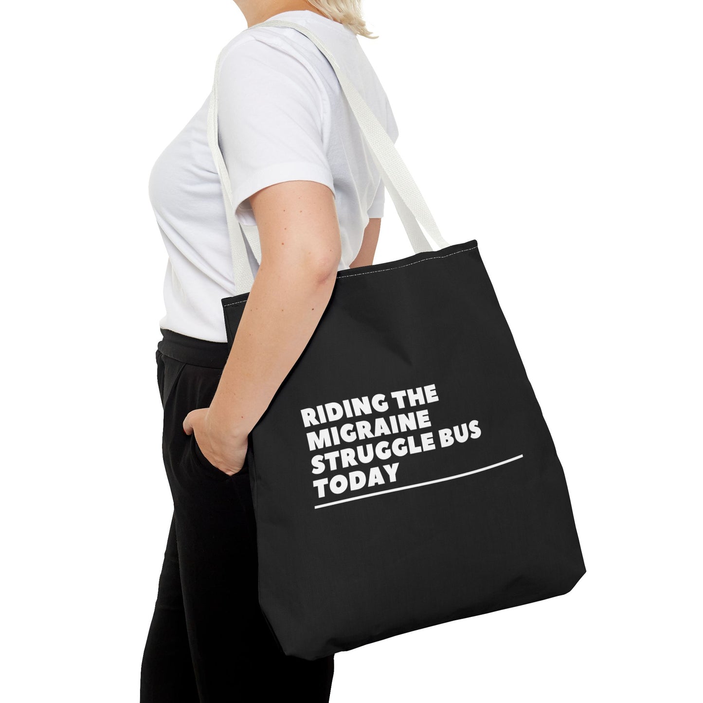 Unisex Migraine Day Invisible Illness Warrior Tote Bag