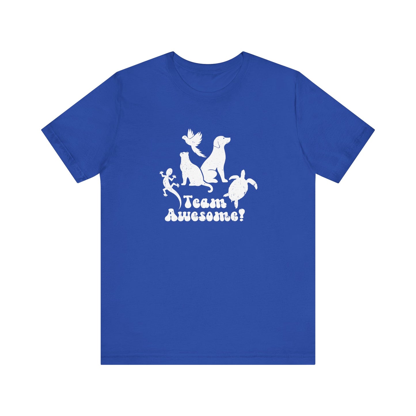 Unisex Animal Lover Lizard Cat Bird Dog Turtle Team Awesome T-Shirt