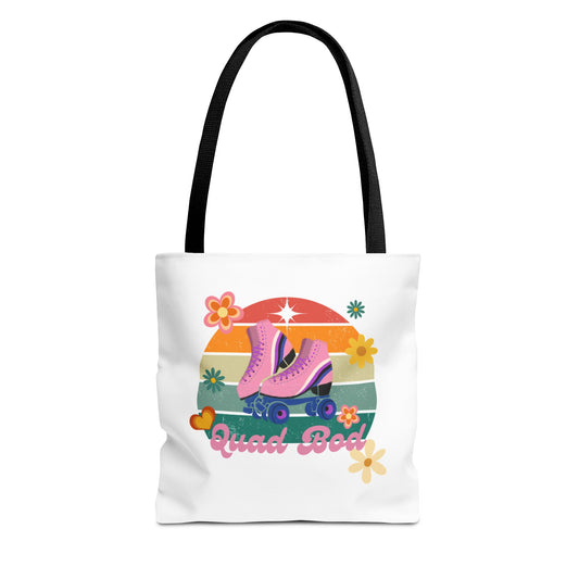 Unisex Retro Vibes Roller Skate Quad Bod Tote Bag