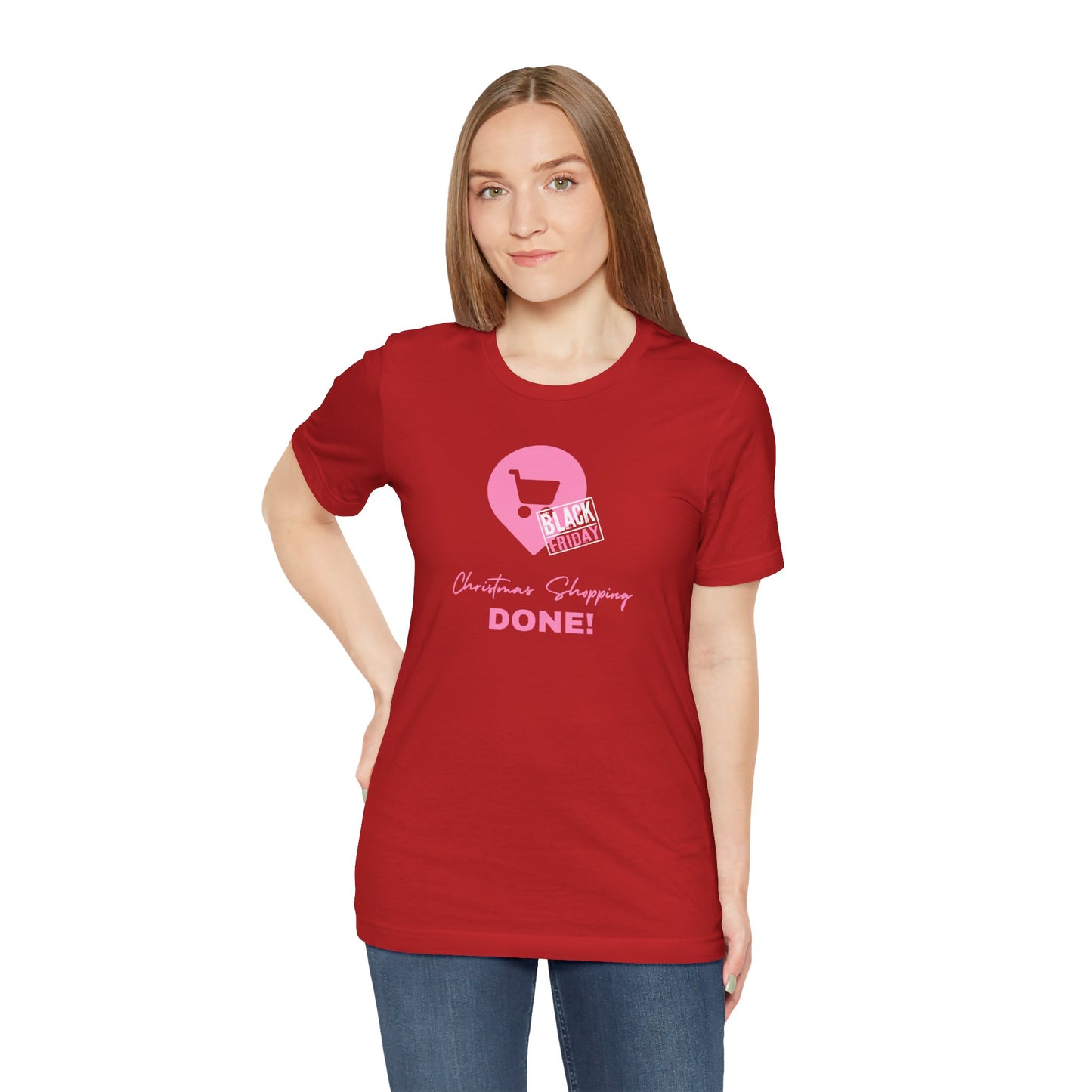 Unisex Jersey Short Sleeve Black Friday Christmas Shopping T-Shirt
