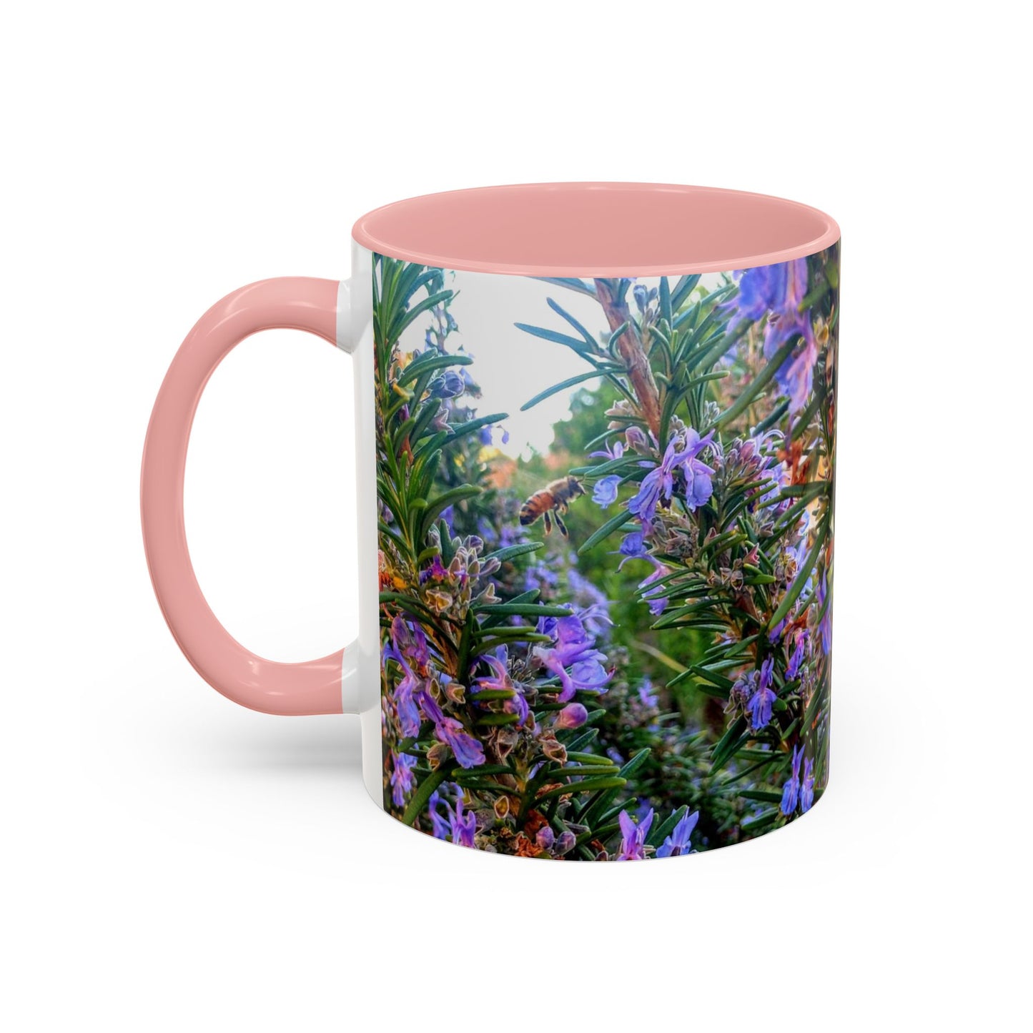 11oz/15oz Garden Themed Rosemary and Bee Pollinator Coffee Mug