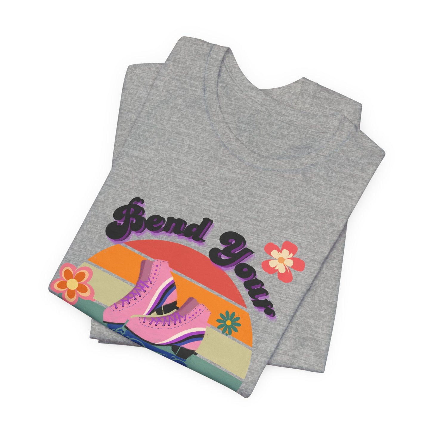 Unisex Retro Vibes Bend Your Knees Skater T-Shirt