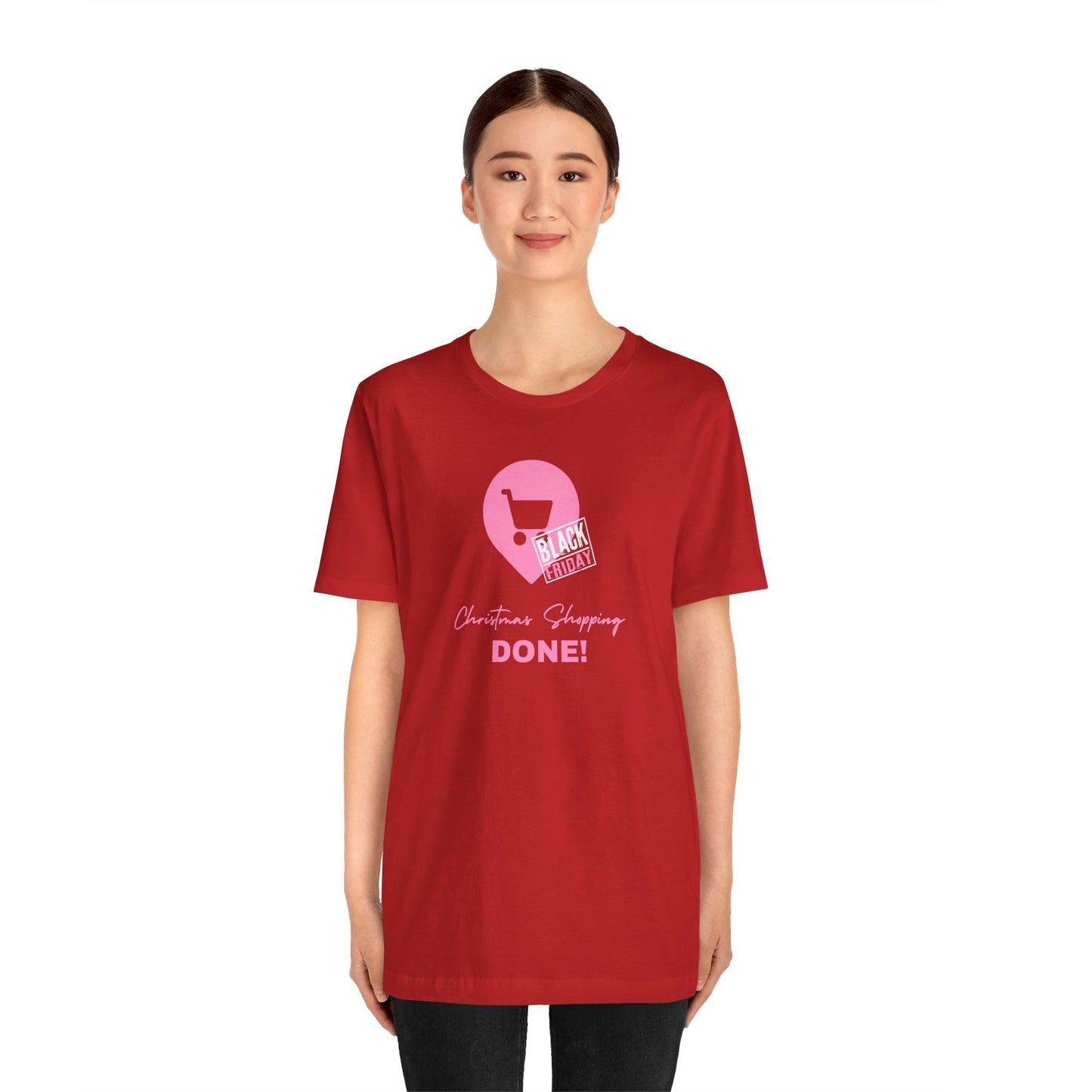 Unisex Jersey Short Sleeve Black Friday Christmas Shopping T-Shirt