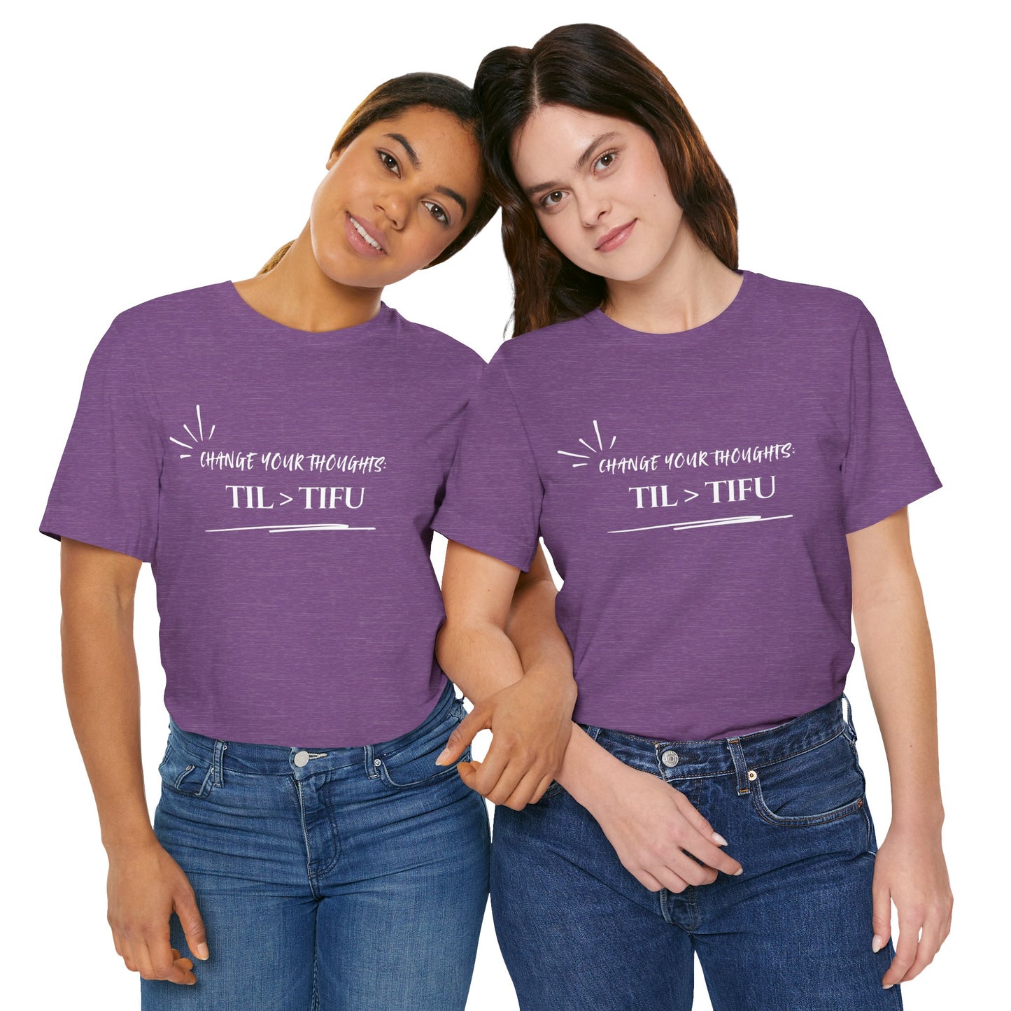 Unisex Self Love Positive Self Talk and Thoughts Mental Health Awareness and Positivity T-Shirt TIL>TIFU