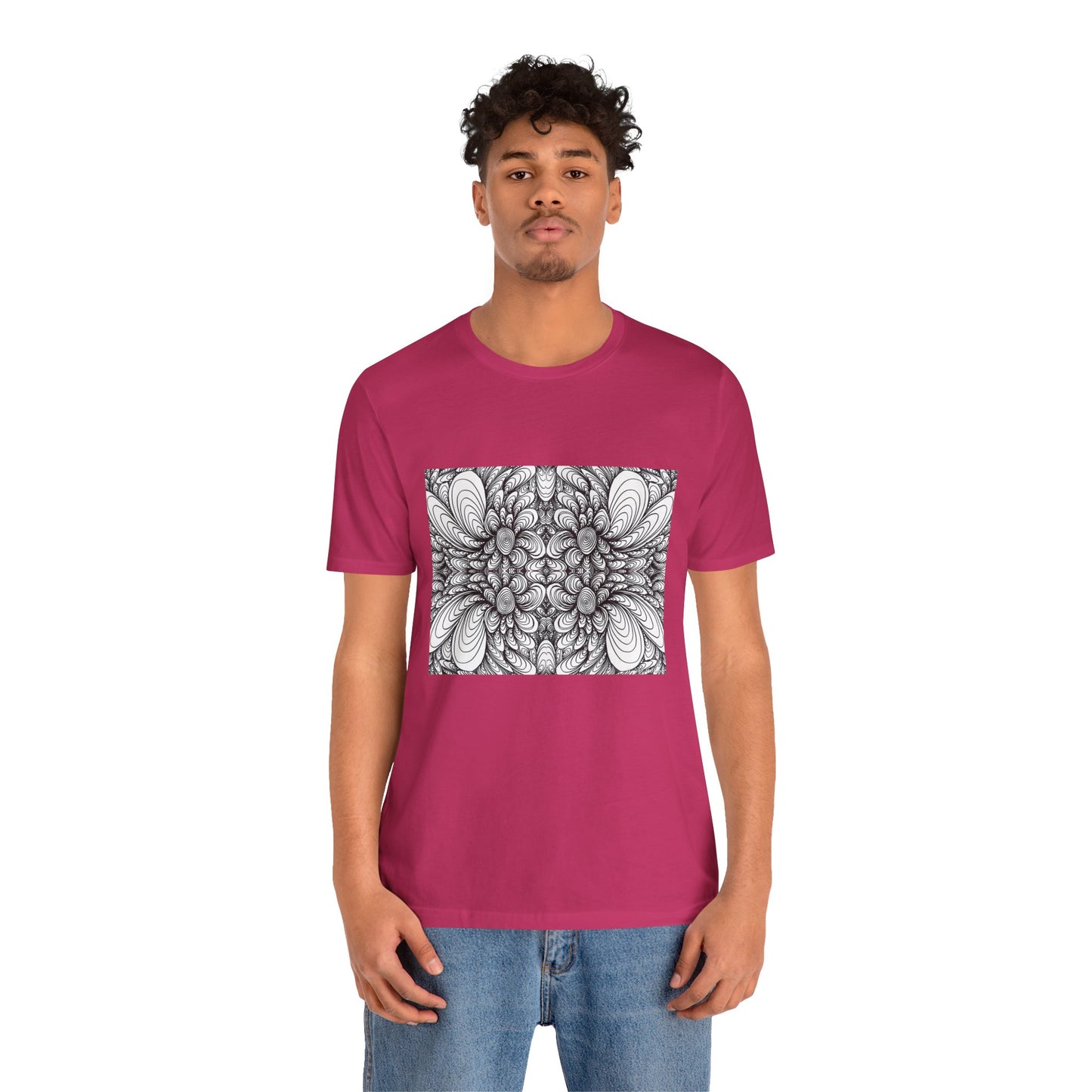 Unisex Original Line Art T-Shirt -Blooms