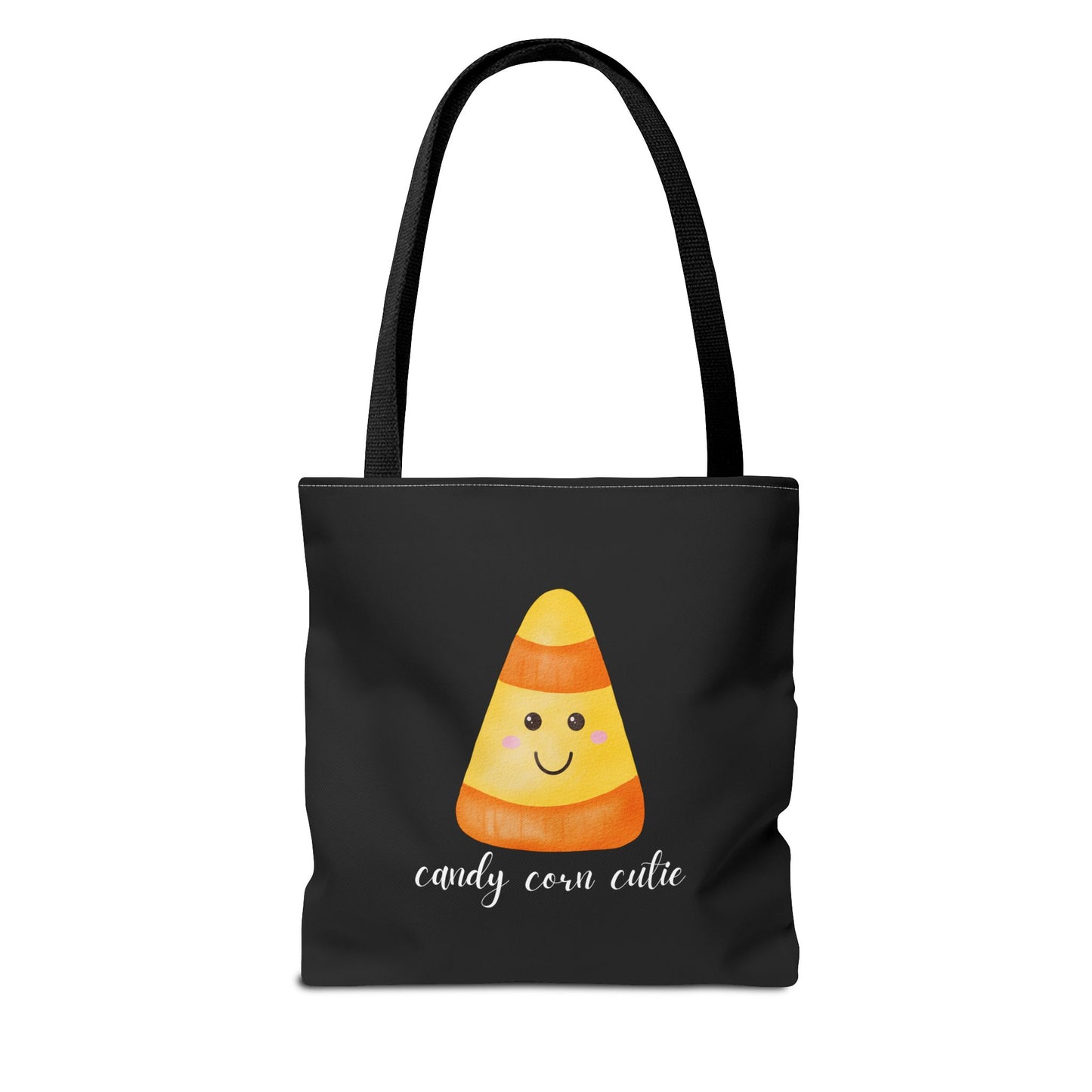 Cute Candy Corn Halloween Tote Bag Spooky Season Tote Trick or Treating Candy Bag Fall Themed Reusable Lunch Tote