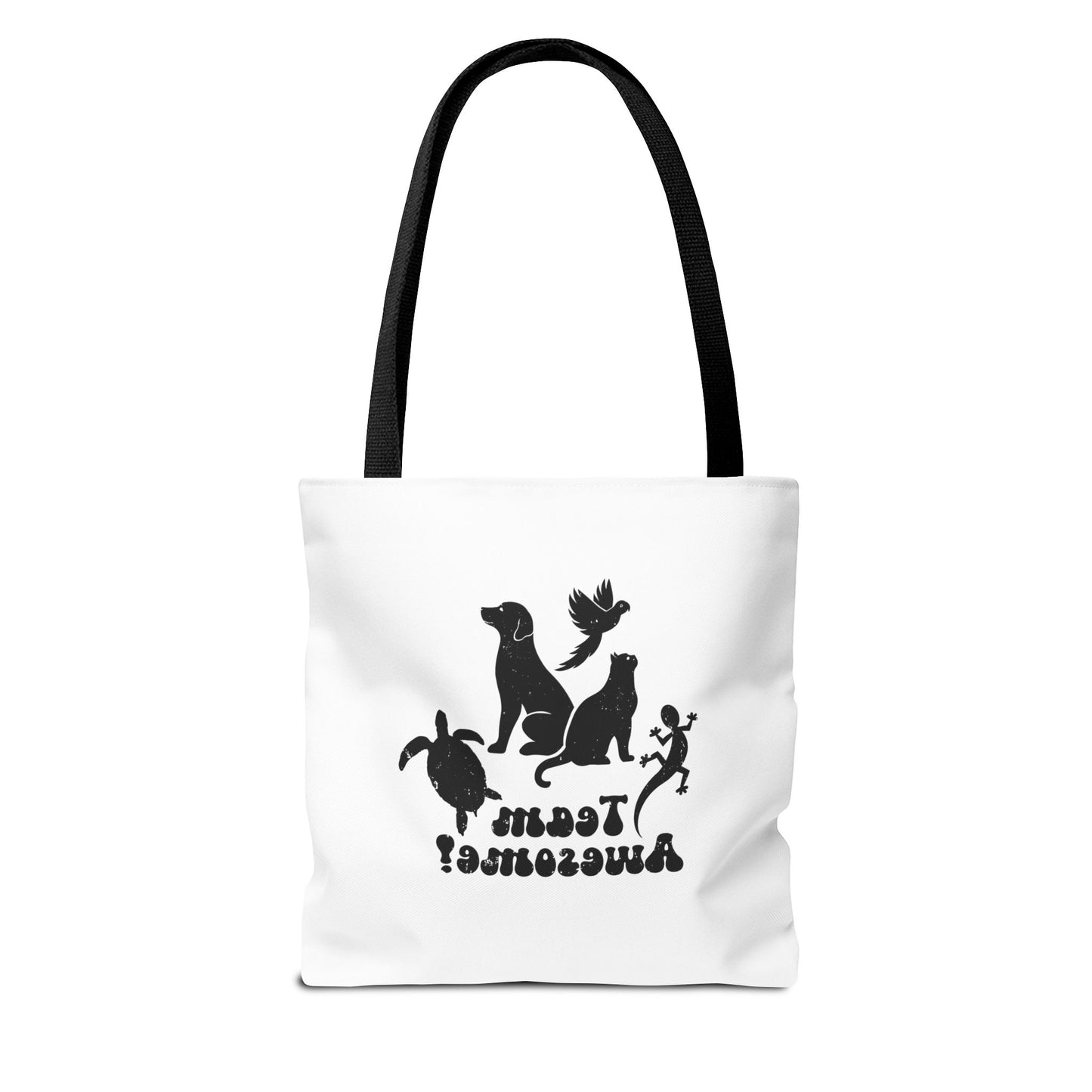 Unisex Animal Lover Lizard Cat Bird Dog Turtle Team Awesome Tote Bag