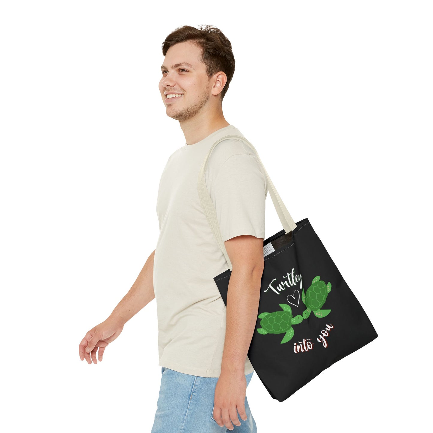 Unisex Cute Turtle Lover Turtley Into You Tote Bag