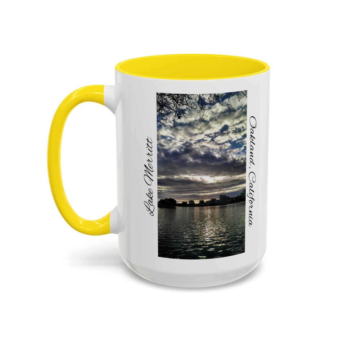11oz/15oz Two Tone Lake Merritt, Oakland California San Francisco Bay Area Keepsake Coffee Mug