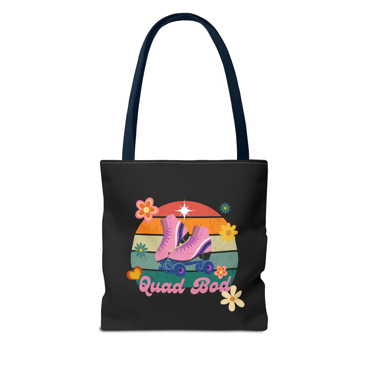 Unisex Retro Vibes Roller Skate Quad Bod Tote Bag