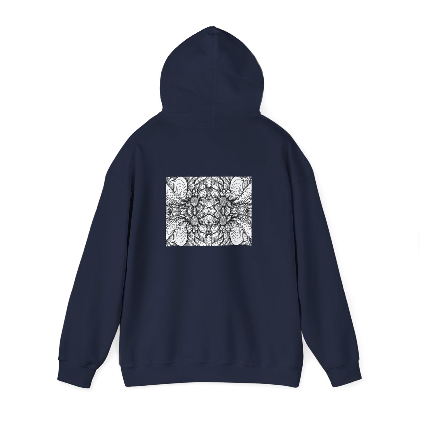 Unisex Heavy Blend™ Original Minimalist Healing Line Art Hooded Sweatshirt - Blooms